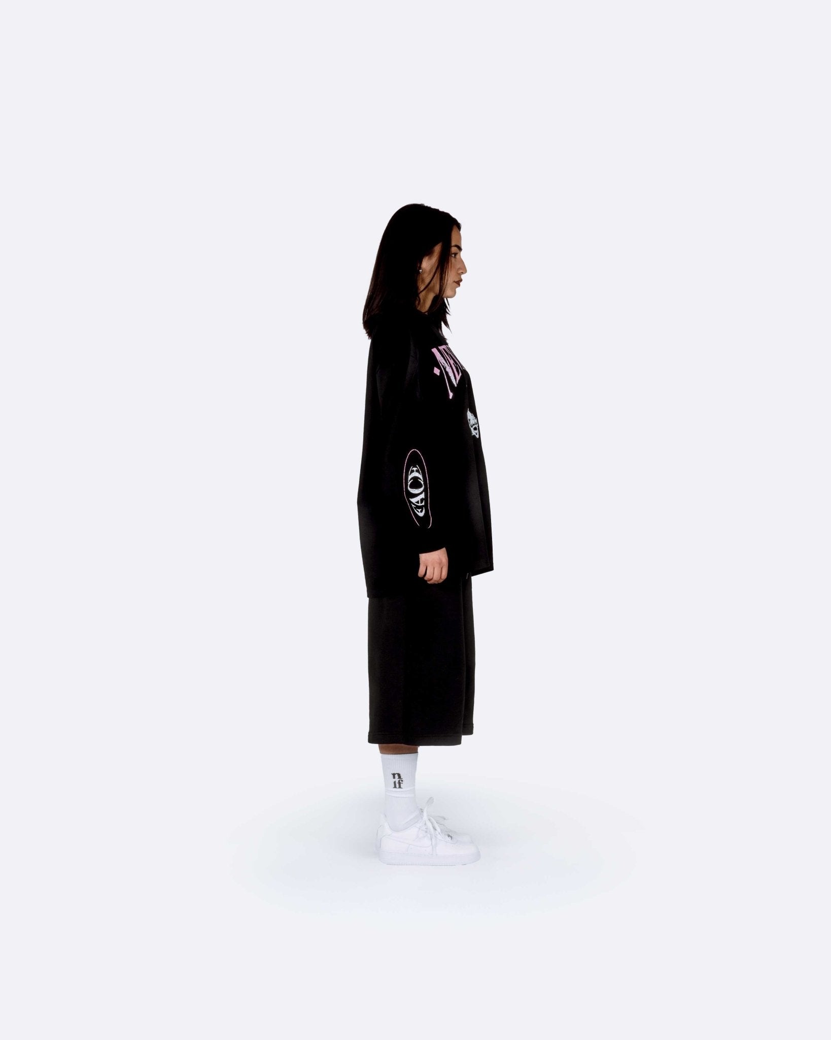 Broken Hearts Black Longsleeve - Neverloseface
