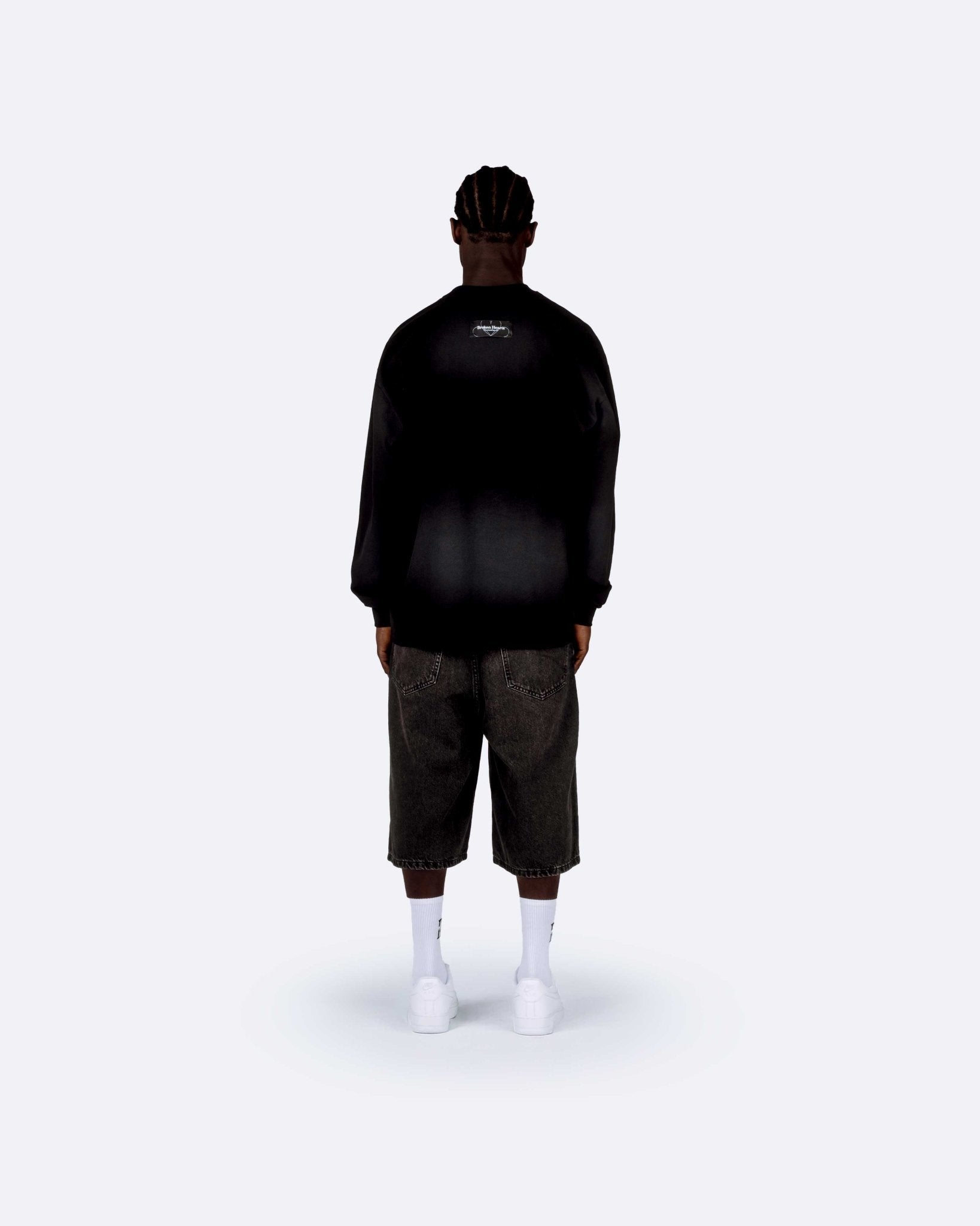 Broken Hearts Black Longsleeve - Neverloseface