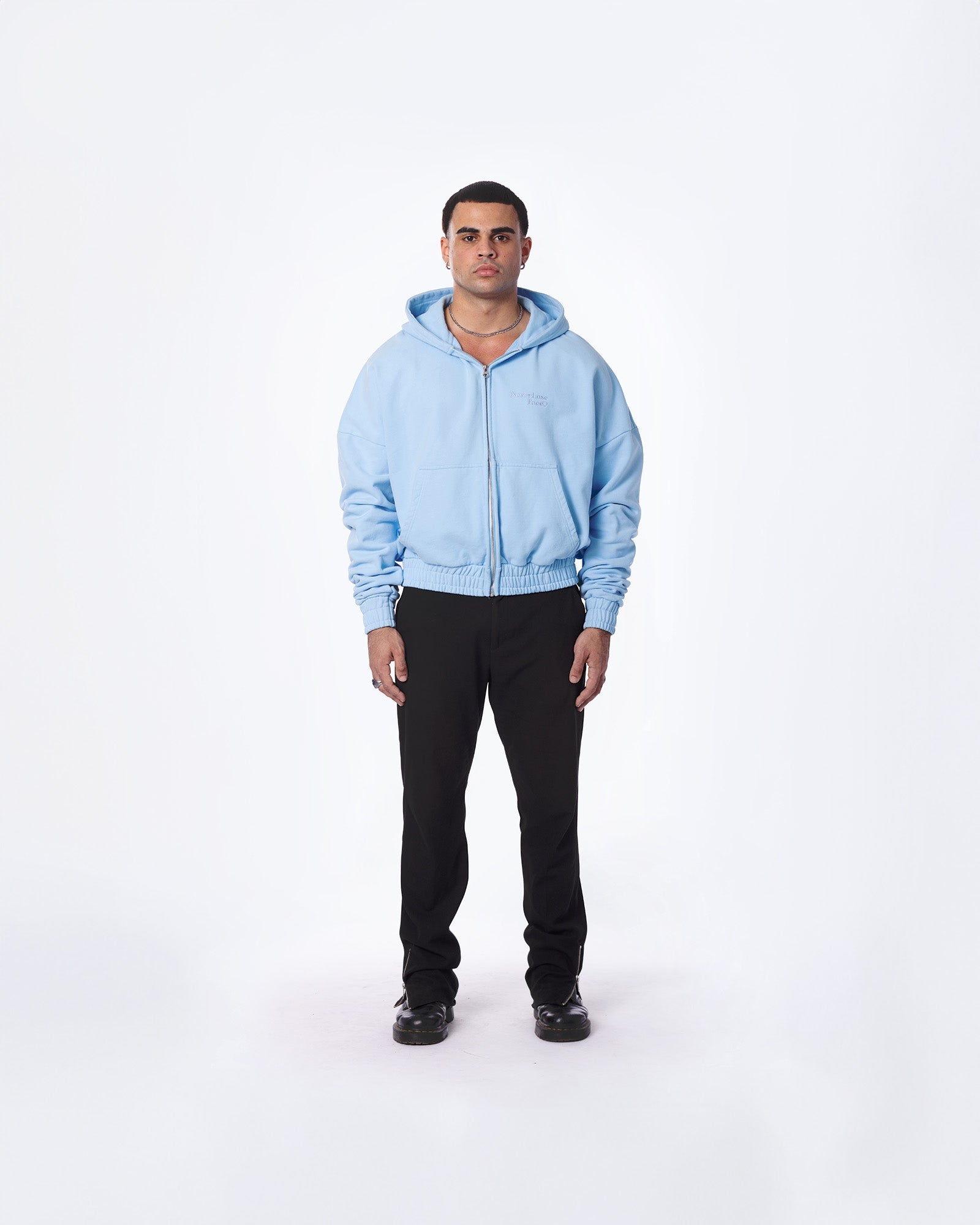 Split Mask Zip Hoodie - Neverloseface