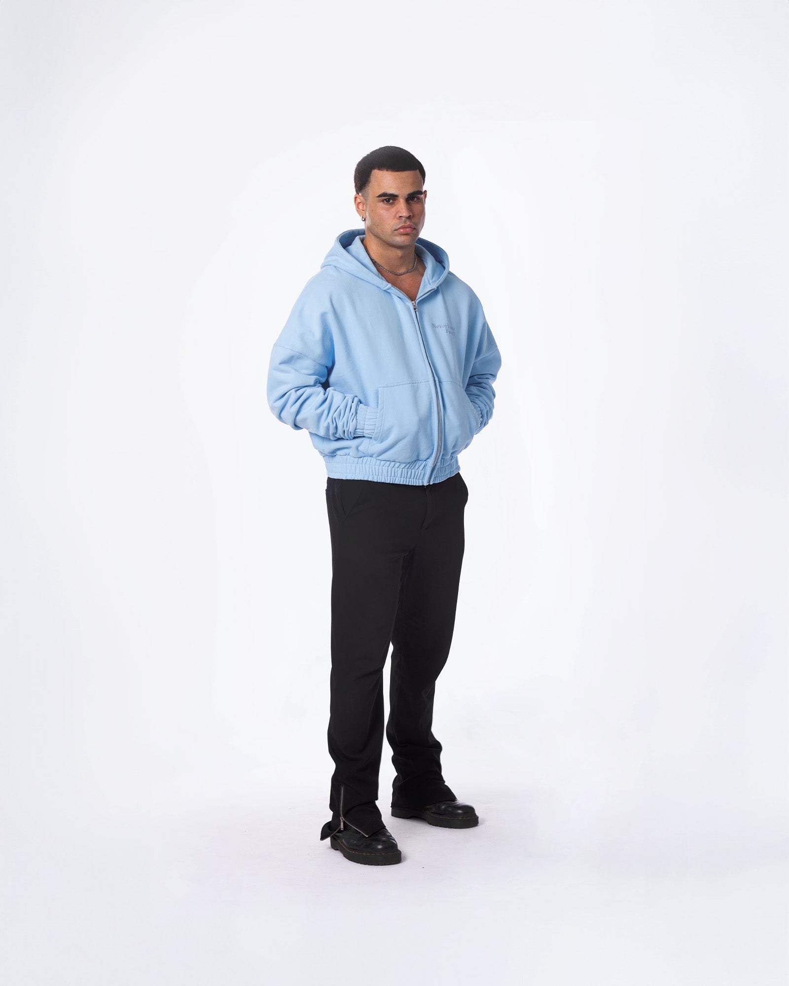 Split Mask Zip Hoodie - Neverloseface