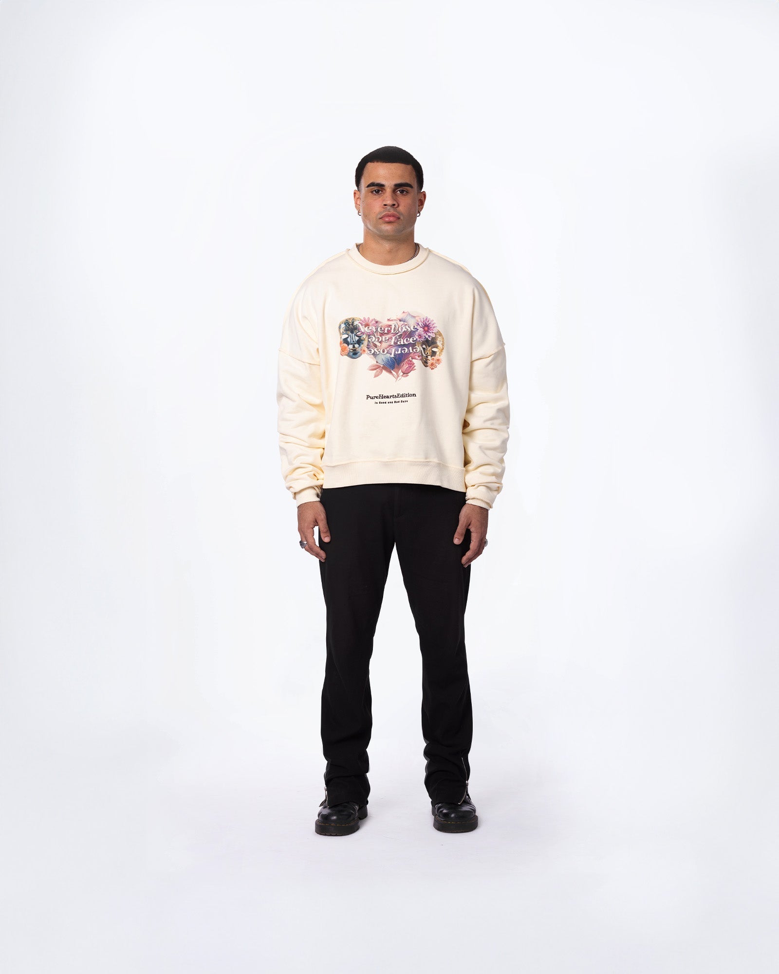 Flower Mask Sweater - Neverloseface