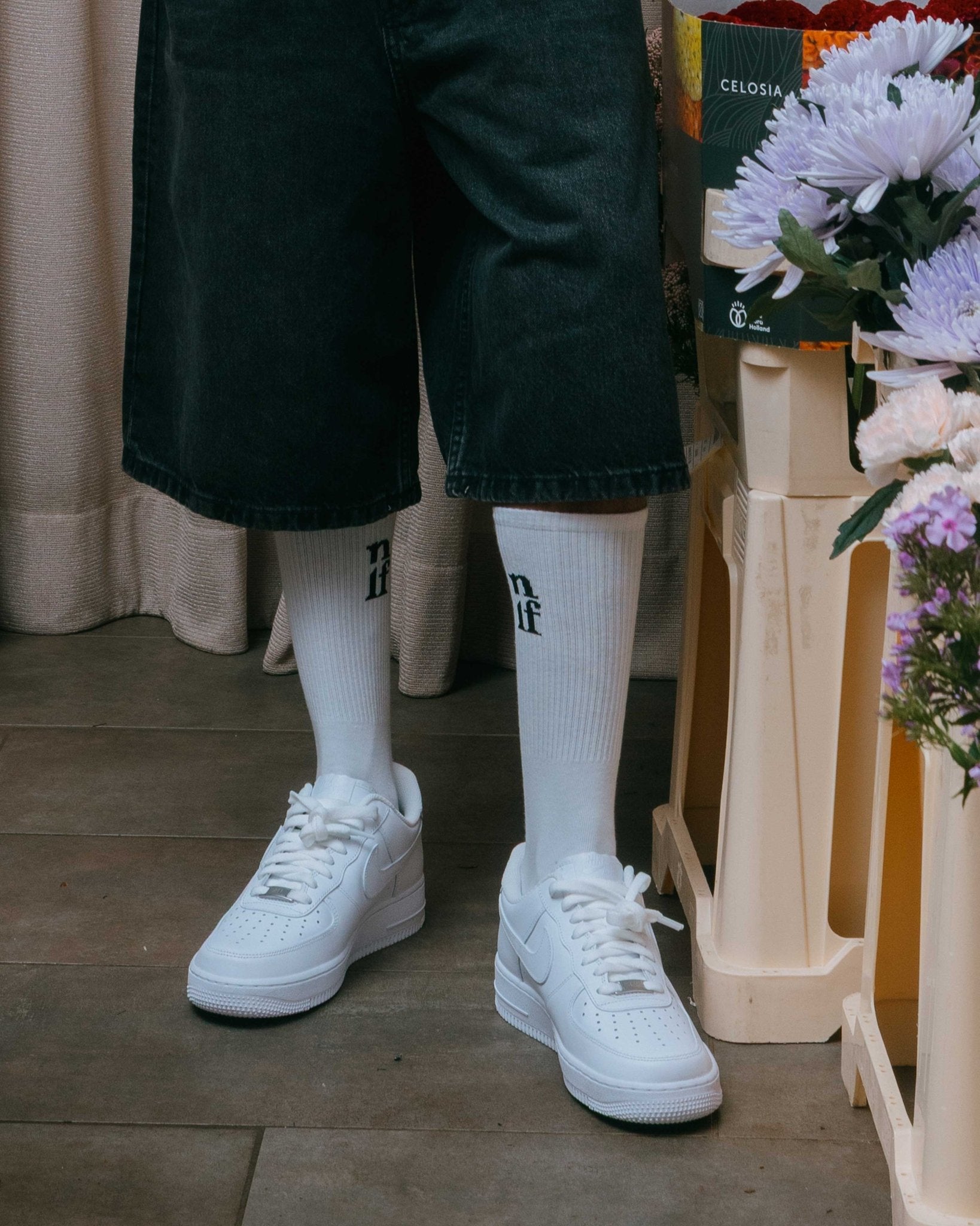 NLF Socks White - Neverloseface